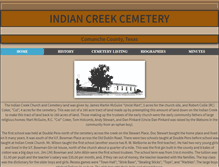 Tablet Screenshot of indiancreekcemetery.org